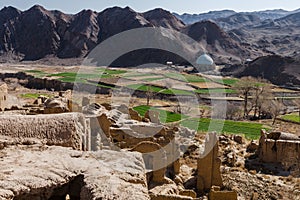 Old town of Kharanaq in Iran