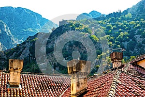 The old town of Kotor, Montenegro.