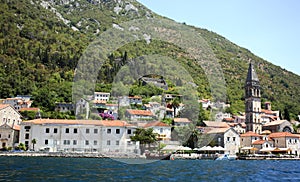 Old town landscape, Perast, Kotor Bay, Montenegro