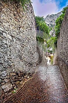 Old town of Limone Lake Garda