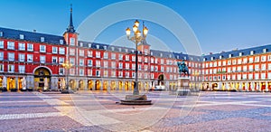 Old town Madrid, Spain's Plaza Mayor