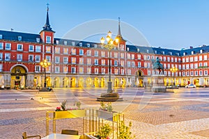 Old town Madrid, Spain's Plaza Mayor