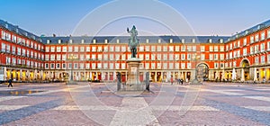 Old town Madrid, Spain's Plaza Mayor