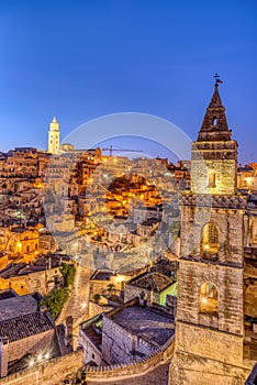 The old town of Matera in southern Italy