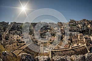 The old town of Matera in southern Italy