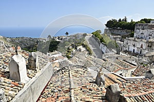 The old town of Monte Sant`Angelo in the province of Foggia. photo