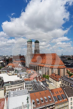 Old Town of Munich with the Cathedral of Our Lady