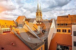 Old town in Nurnberg city, Germany