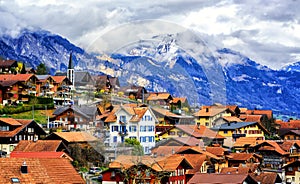 Old town Oberried, Brienz, Interlaken, Switzerland