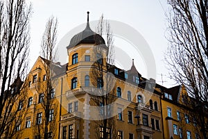 Old Town, Old Building House in the City of Munich,