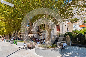 The Old Town of Omis, Croatia, Adriatic Sea