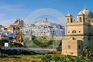 The old town Ostuni in Apulia