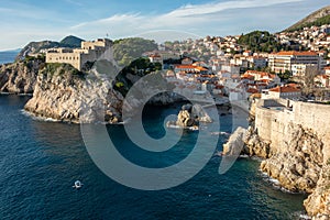 Old town overview of dubrovnik croatia