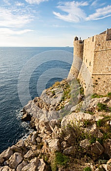 Old town overview of dubrovnik croatia