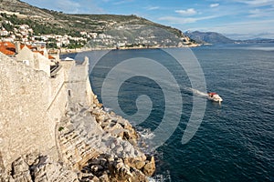 Old town overview of dubrovnik croatia