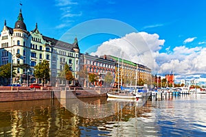 Old Town pier in Helsinki, Finland