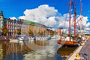 Old Town pier in Helsinki, Finland