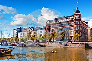 Old Town pier in Helsinki, Finland