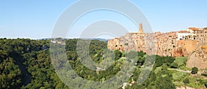 Old town of Pitigliano in central Italy