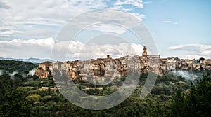 Old town of Pitigliano, Grosseto, Tuscany, Italy.