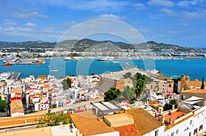Old town and port of Ibiza Town