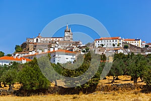Old town Portalegre in Portugal