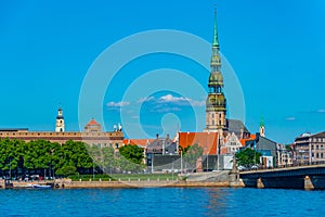 the old town of riga including saint peters church viewed over d