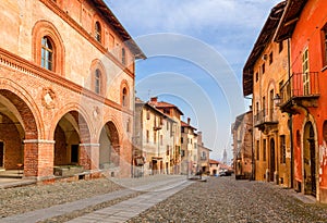 Old town of Saluzzo, Italy.