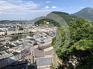 The old town of Salzburg