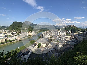 The old town of Salzburg