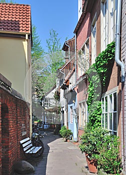 Old Town,Schnoor,Hanseatic City of Bremen,Germany