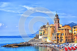 The old town of the seaport Camogli