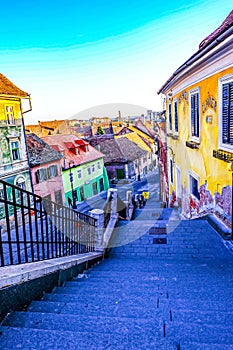 Old town of Sibiu, Transylvania, Romania, Europe