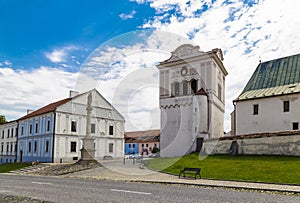 Old town Spisska Sobota, medieval square. Poprad, Slovakia