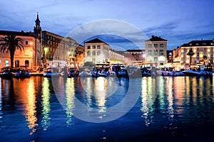 Old town of Split in Dalmatia, Croatia.