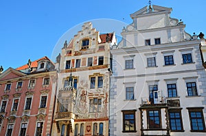 Old Town Square and its beautiful houses, Prague