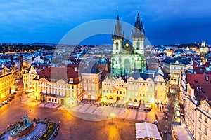 Old Town Square in Prague, Czech Republic