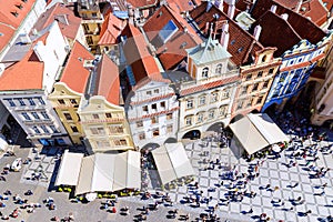 Old Town Square, view from City Hall, Czech Republic