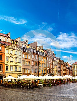 Old town square in Warsaw