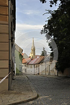 Old Town Street from Bratislava in Slovakia