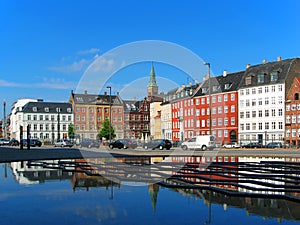 Old Town street in Copenhagen, Denmark