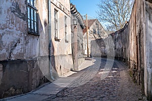 Old town street in kuldiga