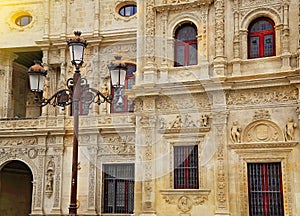 Old town streets in Seville photo