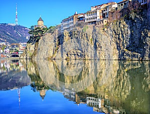 Old Town Tbilisi, Metekhi Rock and River, Georgia