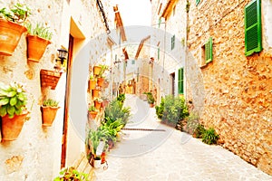 old town of Valdemossa, Majorca photo