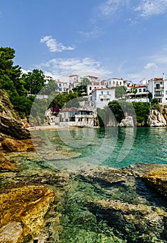 Old town view of Skiathos island, Sporades, Greece