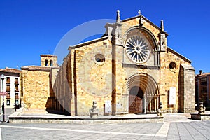 The old town vintage architecture in Avila.