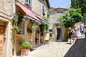 The old town of Volterra on Tuscany