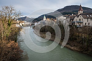 The old town of Waidhofen an der Ybbs in Autumn, Austria