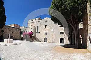 the old town walls and gates in rhodes greece